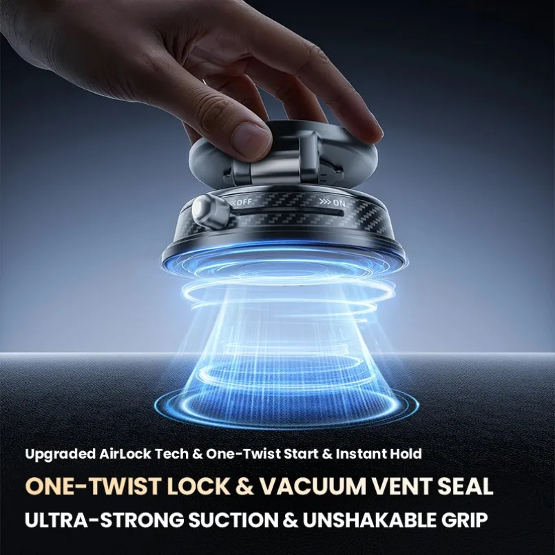 Soporte magnético para teléfono con succión al vacío para aromaterapia de coche, soporte para teléfono móvil Magsafe iPhone 17 16 15 Pro Max 14 13 12 - imagen 4