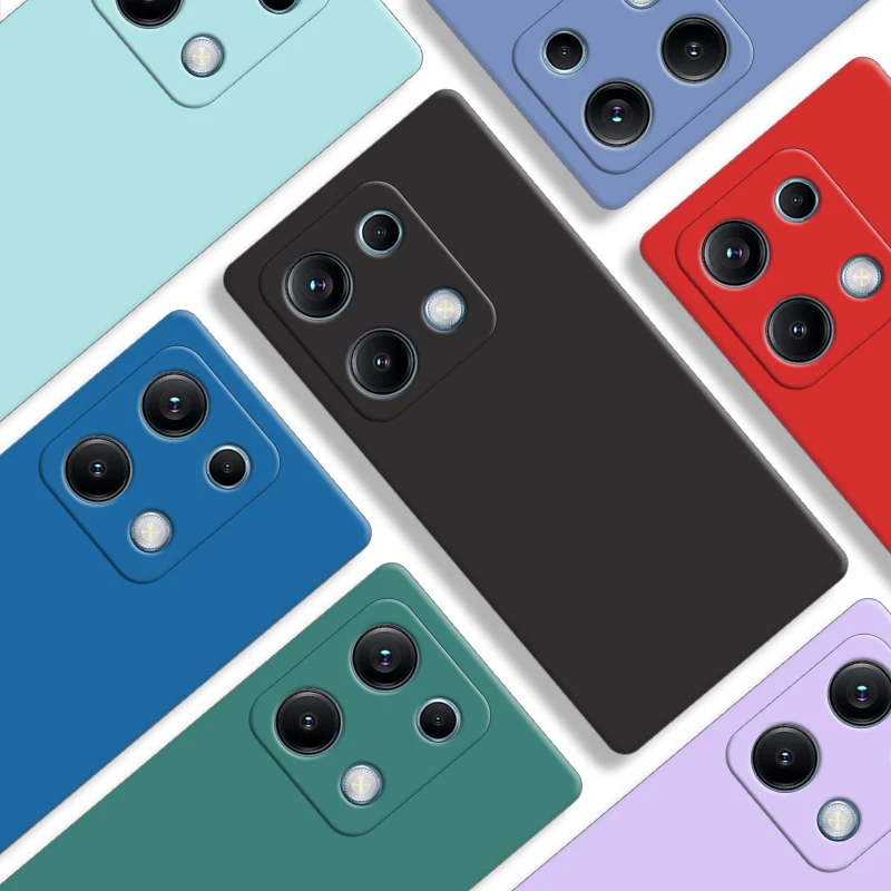 Para Redmi Note 14s 4G funda para Redmi Note 14s funda de 6,5 pulgadas nuevo parachoques protector de silicona líquida Original para Redmi Note 14s - imagen 2