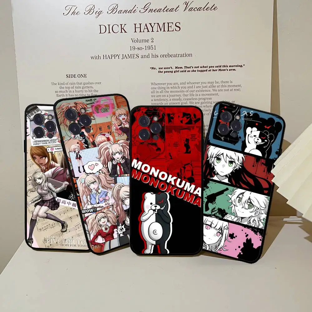 Juego de Anime Danganronpa funda de teléfono para iPhone 16 15 14 13 12 Mini 11 Pro XS Max X XR SE 6 7 8 Plus funda de silicona suave - imagen 2