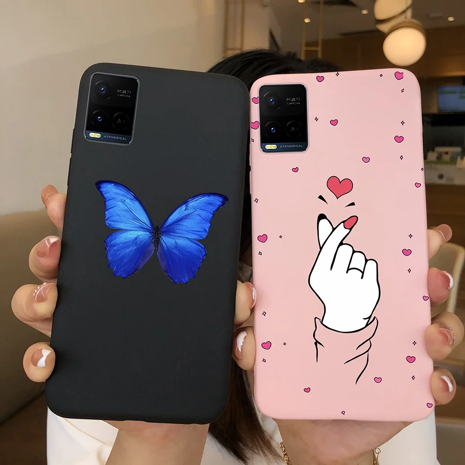Para Vivo Y33 Y33S Y21 Y21S funda lujosa de silicona suave TPU mate funda trasera de teléfono para Vivo Y 33 Y33 S Y 21 S 21S Fundas parachoques - imagen 2