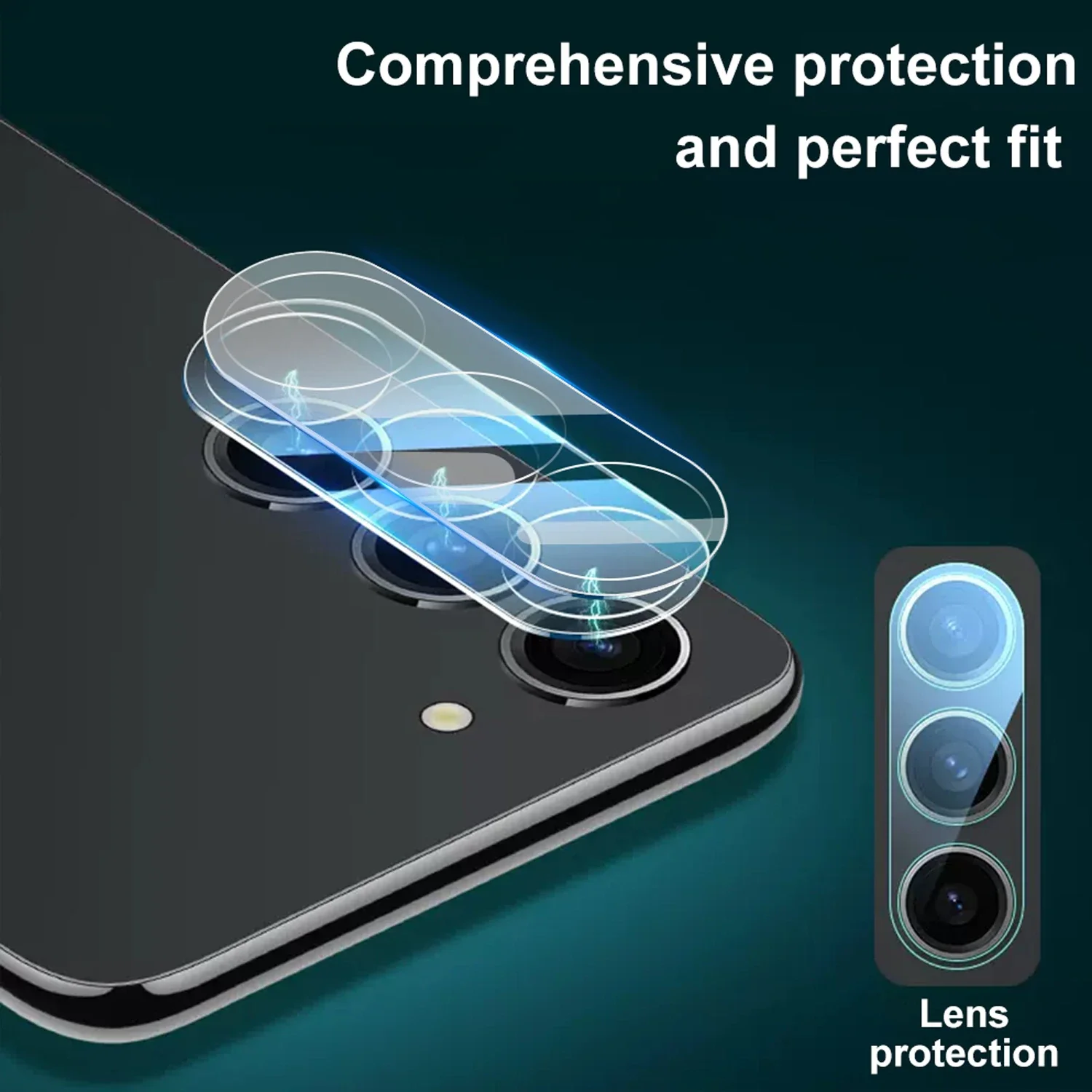 Protectores de lentes de cámara de vidrio templado para Samsung Galaxy S25/S25 Plus/S25 Ultra HD, películas transparentes para Samsung, 1-5 uds. - imagen 5