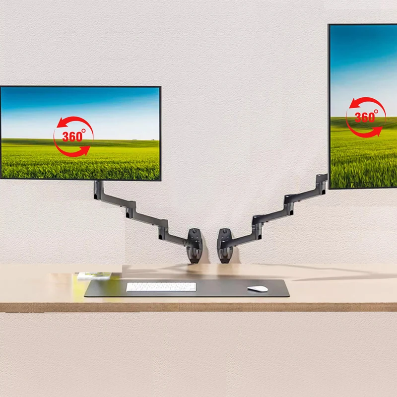 D-MOUNT 7014 17 "-32" resorte mecánico aluminio acero lcd monitor montaje tv soporte de pared brazo largo 1098mm 3-6KG 100x100 75x75