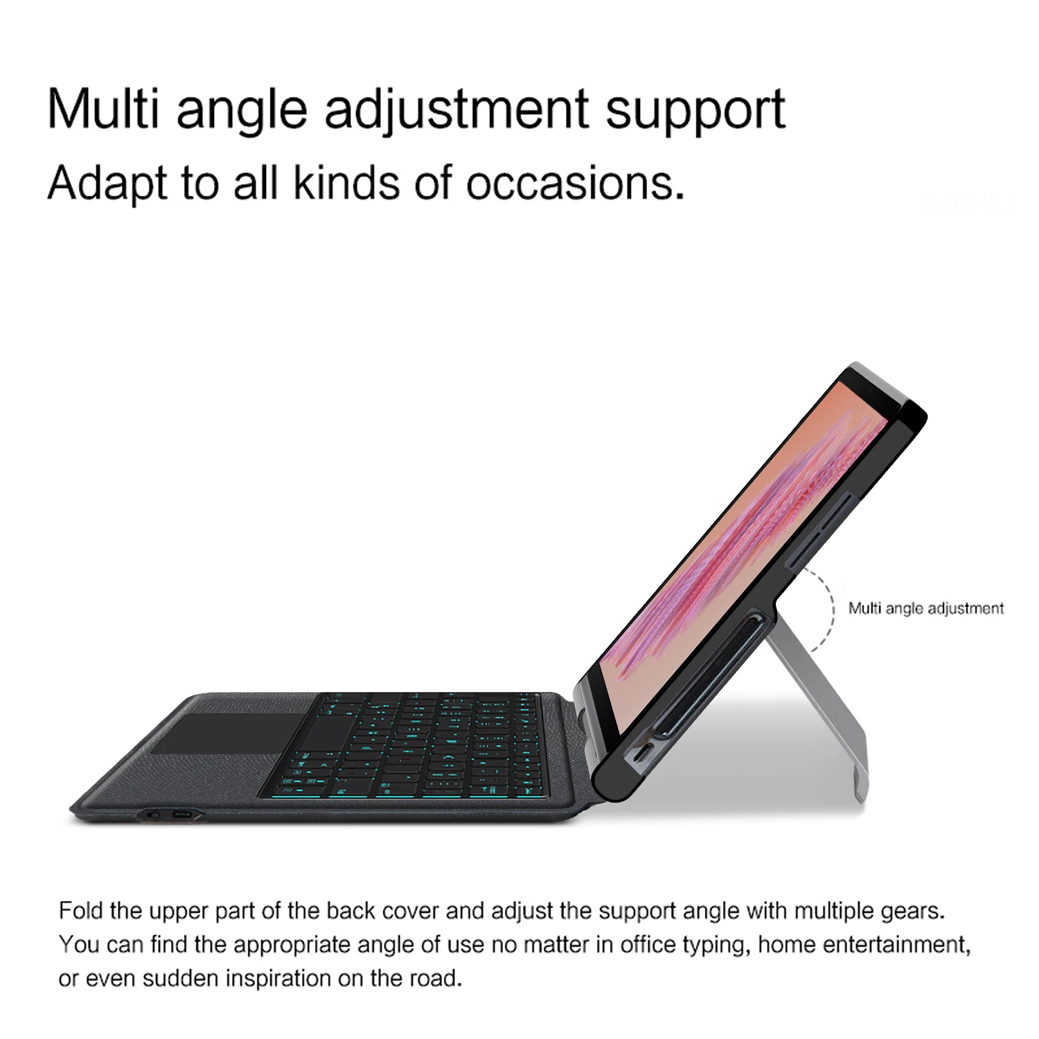 HUWEI teclado mágico para Lenovo Tab Plus 11,5 pulgadas 2024 funda para Lenovo Tab Plus 2024 Tablet funda para teclado 11,5 "TB351FU - imagen 5