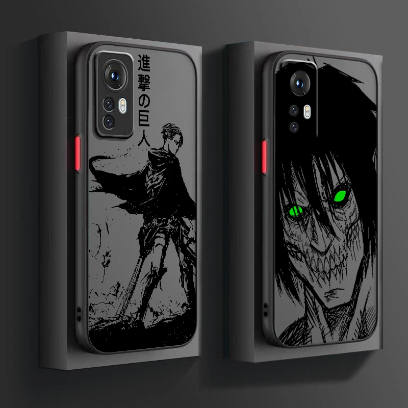Attack On Titan Cool Comic Art translúcido esmerilado para Xiaomi Mi 13 12 12T 11T 11 11i 10T 10 9T Pro Lite Ultra 5G mate - imagen 2