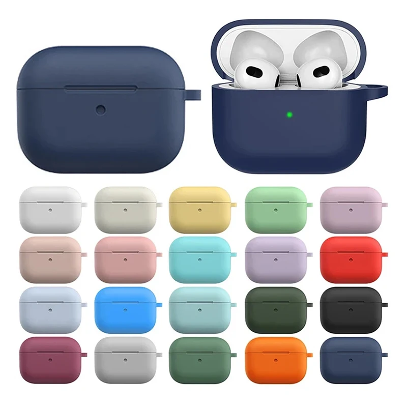 Funda de silicona para auriculares AirPods 1/2, funda para auriculares inalámbricos, funda para Airpods pro2 con funda