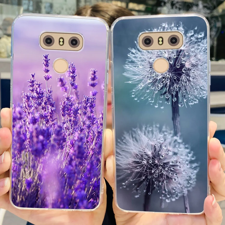 Funda de silicona blanda para teléfono LG, carcasa trasera pintada de lujo para G6 + H870 H871 H872 H873, G6 Plus G 6 LGG6 - imagen 4
