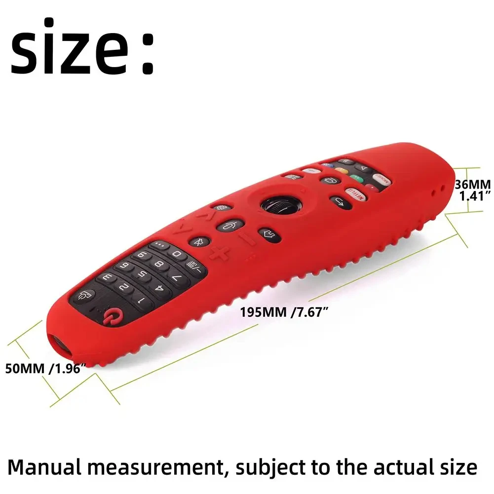 Funda de silicona suave para mando a distancia, accesorios de repuesto a prueba de golpes para LG Smart TV Magic AN-MR20GA 19BA 18BA 650A 600 - imagen 4