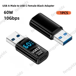 Adaptador USB-C a USB-A 10 Gbps de datos para PC y portátil
