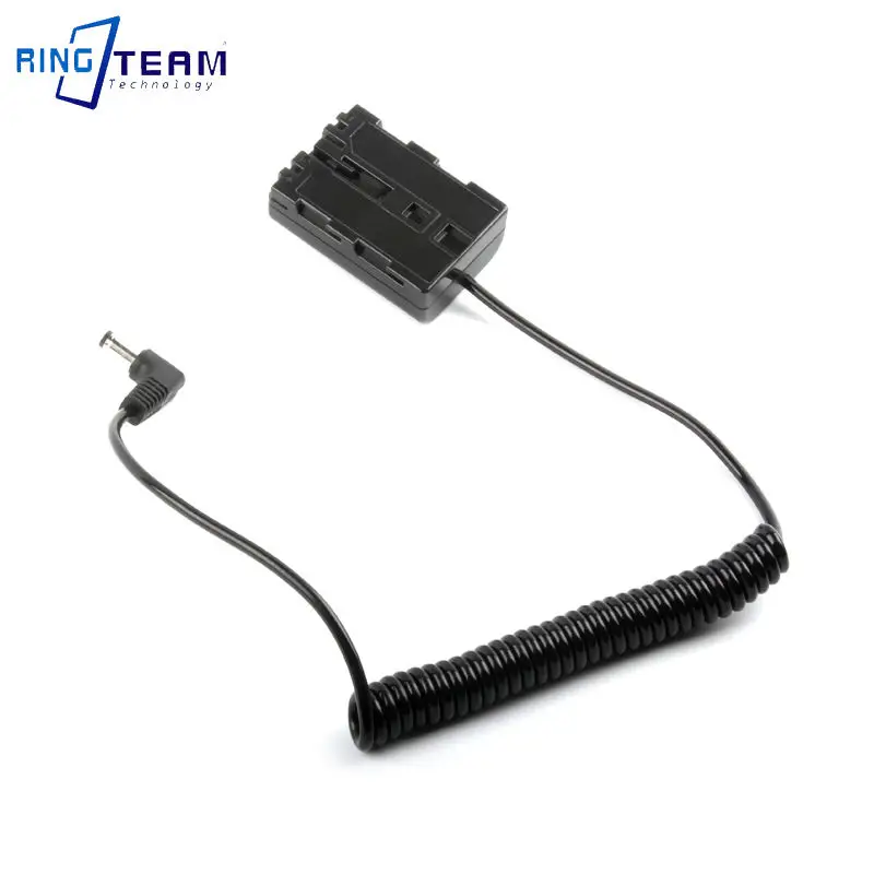 Cable en espiral de alimentación externa de 5,5x2,1mm/5,5x2,5mm, acoplador de NP-FM500H, potencia estable para Sony DSLR A200 A300 A450 A580 850 560 - imagen 2