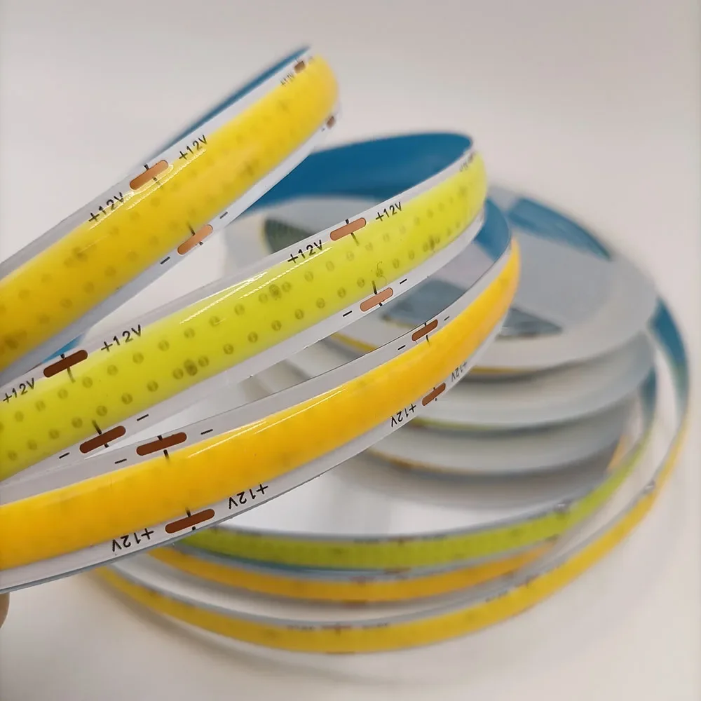 Tira de luz de neón LED COB resistente al agua IP68 12V 24V DC 612Leds/m iluminación lineal tiras de neón LED blanco cálido blanco Natural