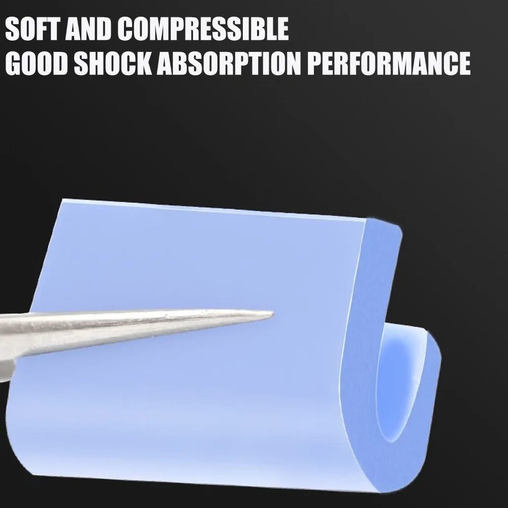 1 caja de 100 Uds. Hoja de silicona suave con aislamiento térmico, resistencia a altas temperaturas, placa base CPU IC GPU, reparación, esteras precortadas - imagen 4