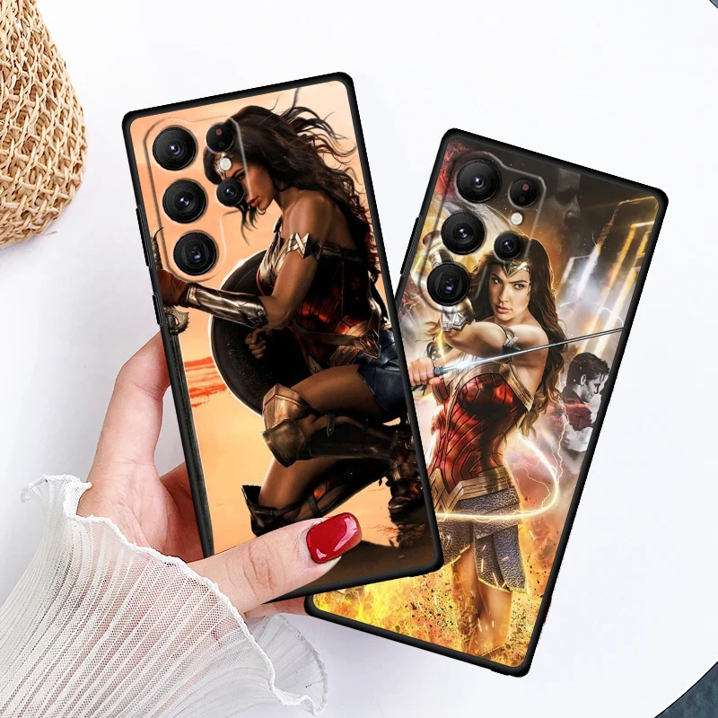 Art W-Wonders W-Womans Cool para Samsung Galaxy S24 S23 S22 S21 S20 FE S10 S10E Plus Ultra Pro Lite 5G funda de teléfono negra de TPU - imagen 2