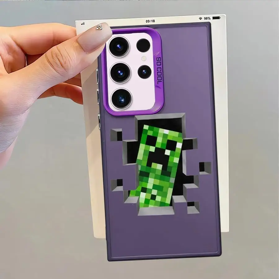 Funda verde con diseño fresco para Samsung Galaxy S20 Plus S24 FE S21 S22 S25 S23 Note 20 Ultra suave - imagen 2