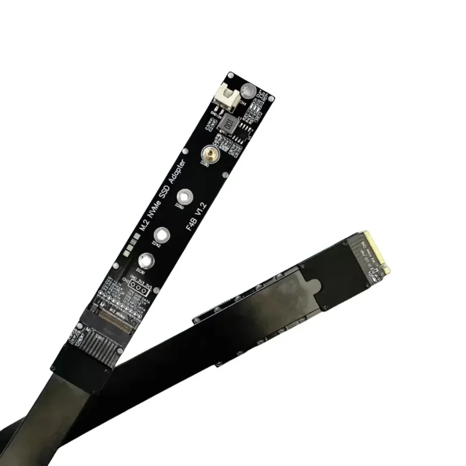 Cable de extensión SSD M.2 NVMe 2280 22110 de 64Gbps, tarjeta elevadora de unidad sólida GEN 5/4/3 M.2 SSD pci-express 4,0 X4 PCI-E M Key SSD Cable - imagen 4