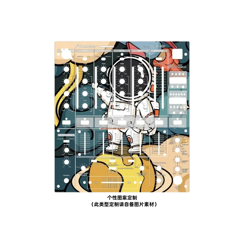 Pioneer DJM-600 Panel mezclador película colorida autoadhesiva protectora pegatinas personalizables - imagen 3