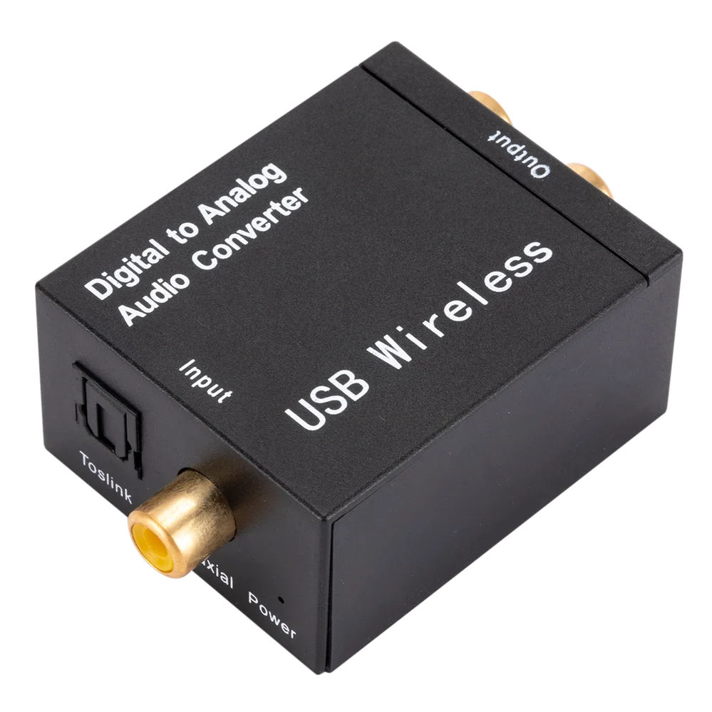 Convertidor DAC de audio digital a analógico Toslink Coaxial RCA - imagen 4