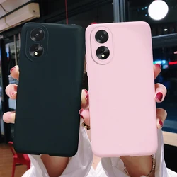 Funda OPPO A38 Silicona Mate Caramelo – Protección Suave y Elegante