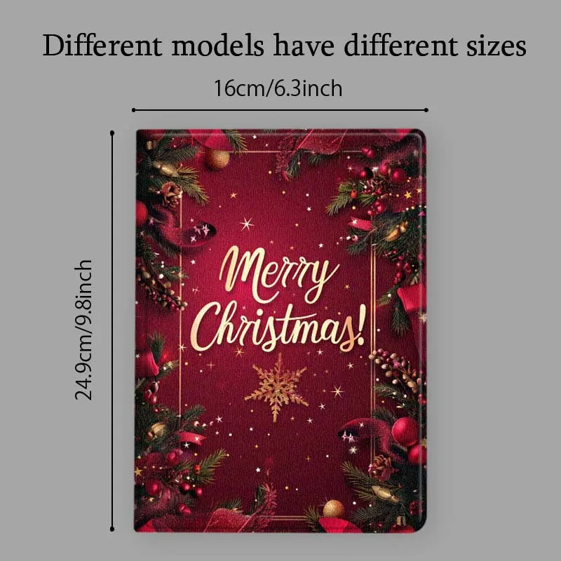 Saludos navideños con estilo para Huawei MatePad Air Pro M6 M5 SE T5 13,2 12,6 12 11,5 11 10,8 10,4 10,1 pulgadas funda para tableta - imagen 5