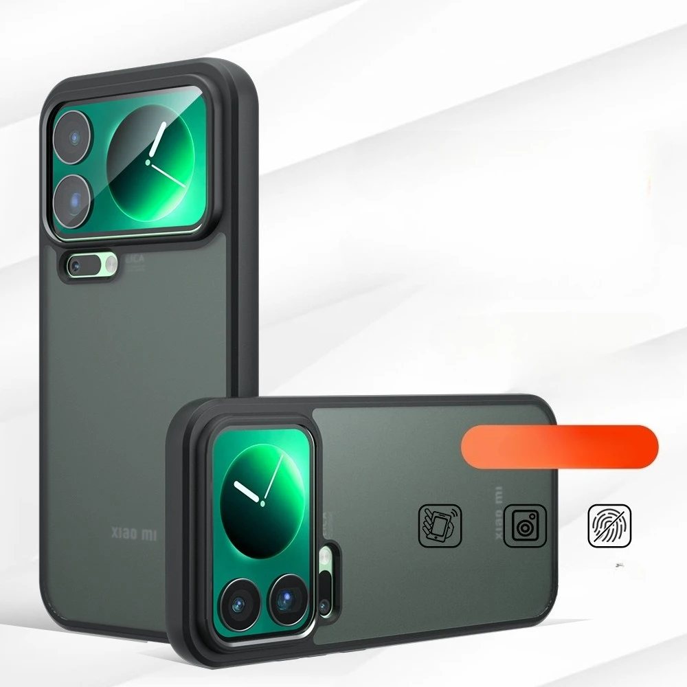 Funda protectora a prueba de golpes para Xiaomi 17 Pro Max, cubierta trasera dura acrílica mate para Xiaomi Mi17 17pro, Airbags esmerilados para PC + parachoques de TPU