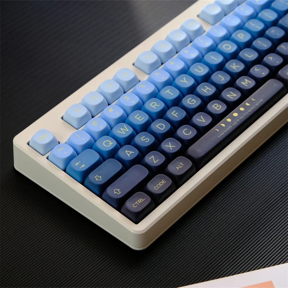 Teclas PBT Moonrise, teclas de perfil MOA, teclas de sublimación de tinte, 126 teclas para teclado de juego mecánico MX Switch - imagen 4