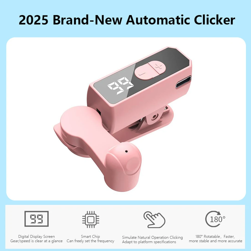 Clicker automático para teléfono inteligente, dispositivo de pantalla de teléfono, Clicker de velocidad, Clicker automático para juegos, transmisiones en vivo, le gusta el trabajo de recompensa - imagen 3