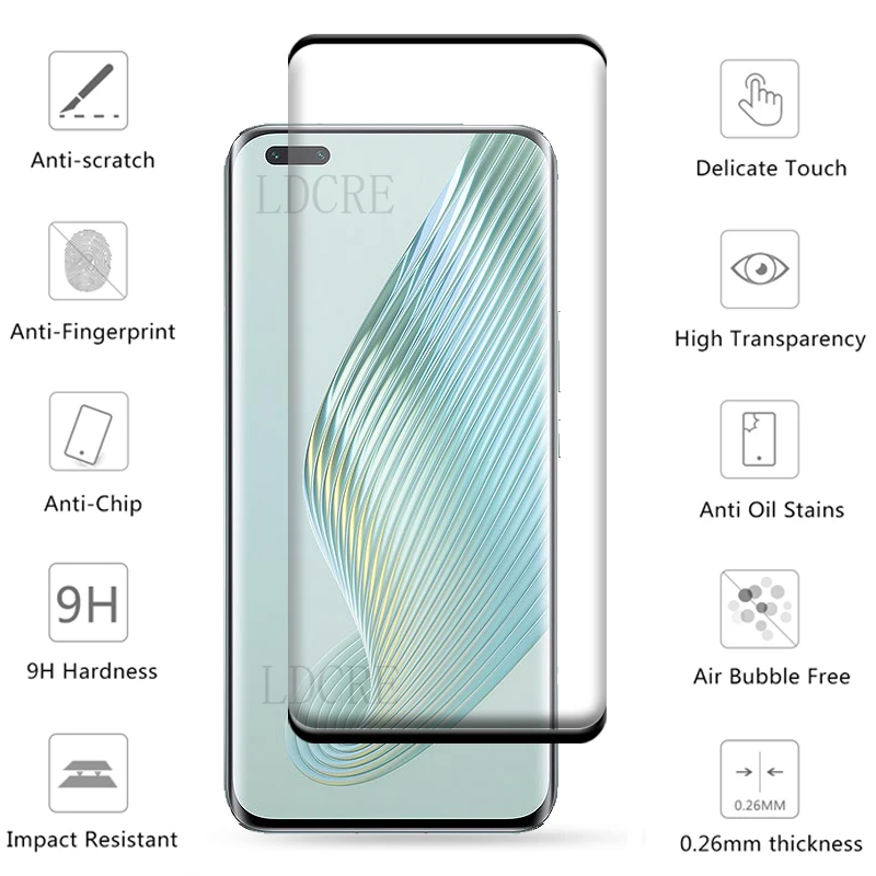 Protector de pantalla curvada 4 en 1 para Huawei Honor Magic 5 Pro 5G Glass para Honor Magic 5 Pro Lite 5G Glass - imagen 4