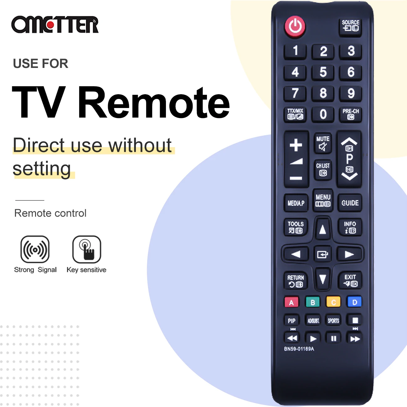 Nuevo BN59-01189A para Samsung TV Control remoto BN 5901189 Un T22E390 L22D390EW L24D390EW Fernbedienung