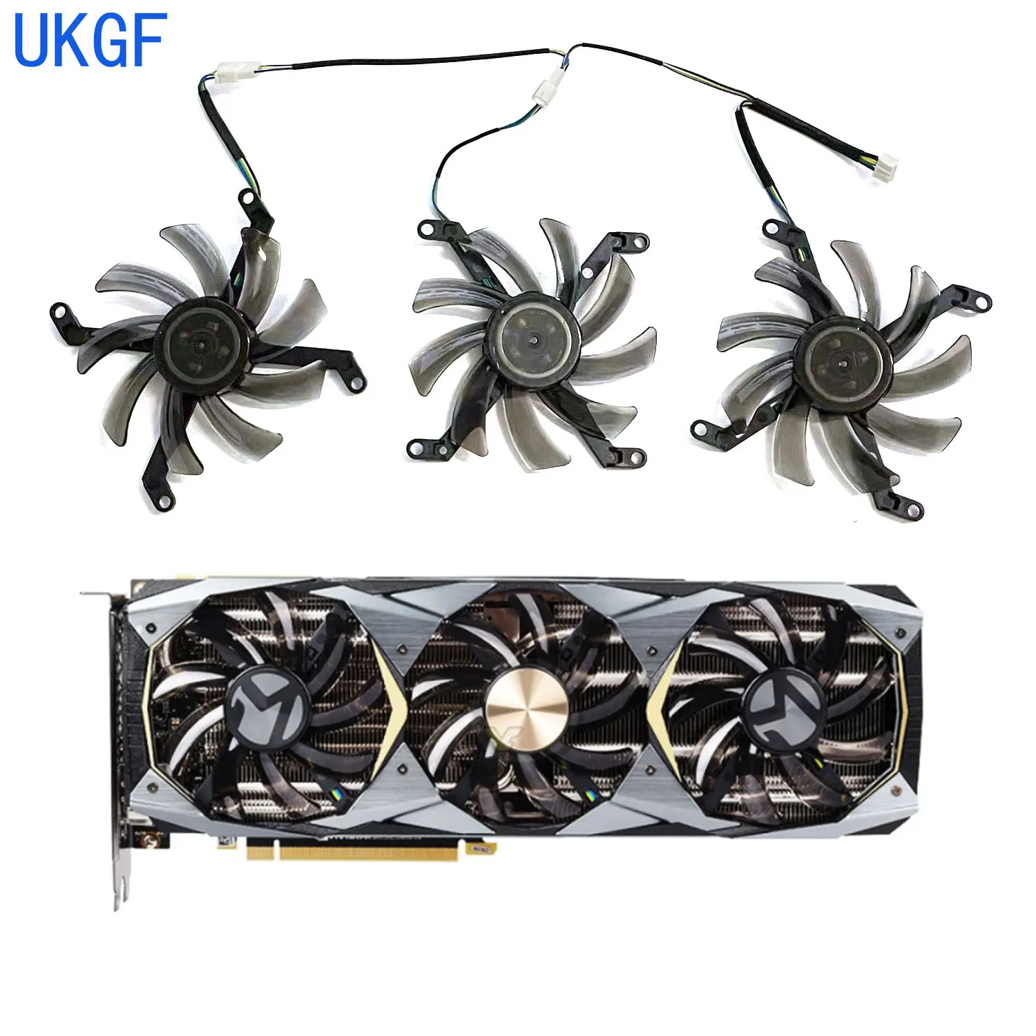 UKGF nuevo ventilador GPU de 85MM 4PIN T129215SU RTX2080 2080TI para tarjeta gráfica IMAXSUN GeForce RTX2080 2080ti Wind OC V2