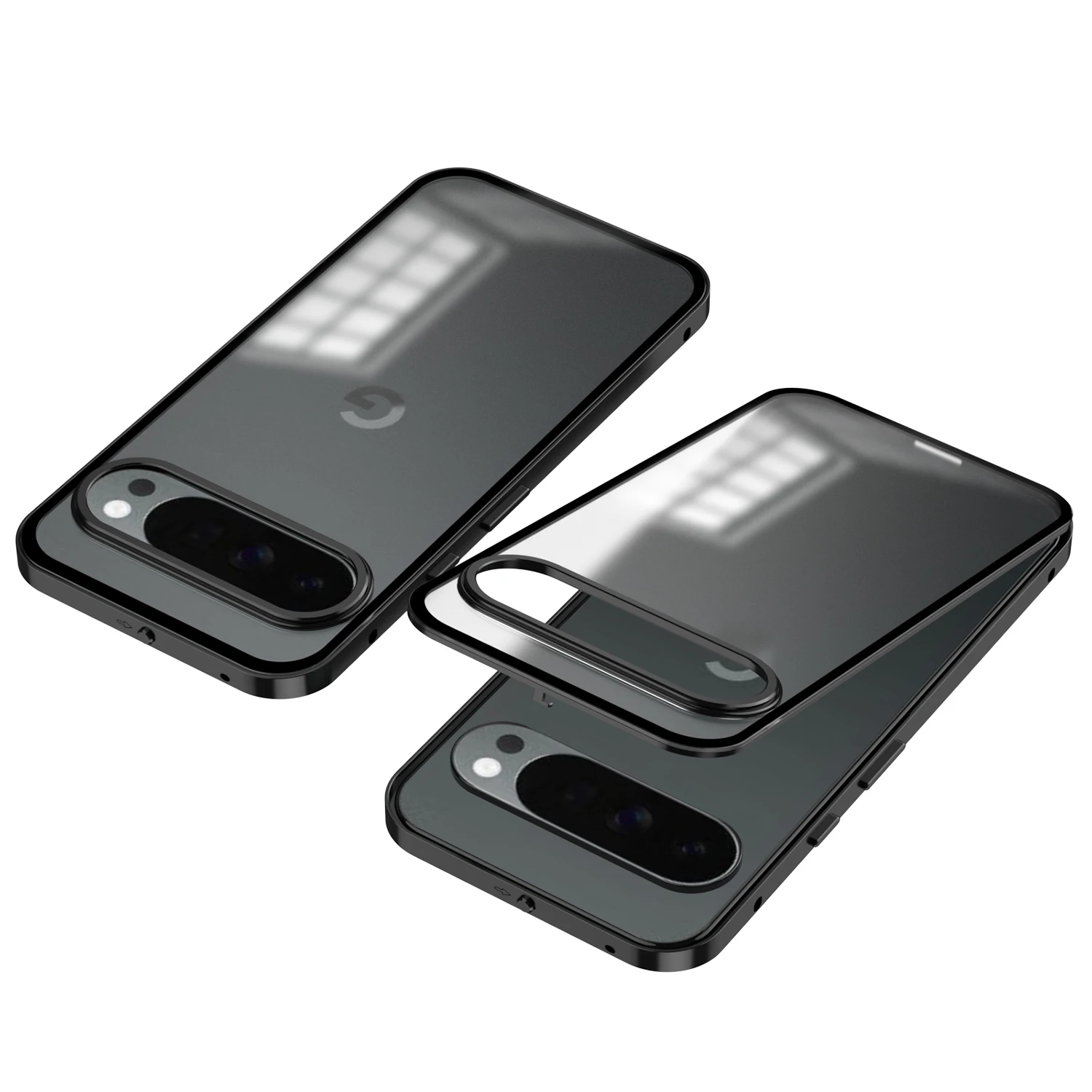 Funda de Metal de lujo para Google Pixel 10 Pro XL, cubierta trasera 2 en 1 acrílica mate para Pixel 10 Pro XL, Funda de parachoques a prueba de golpes - imagen 2