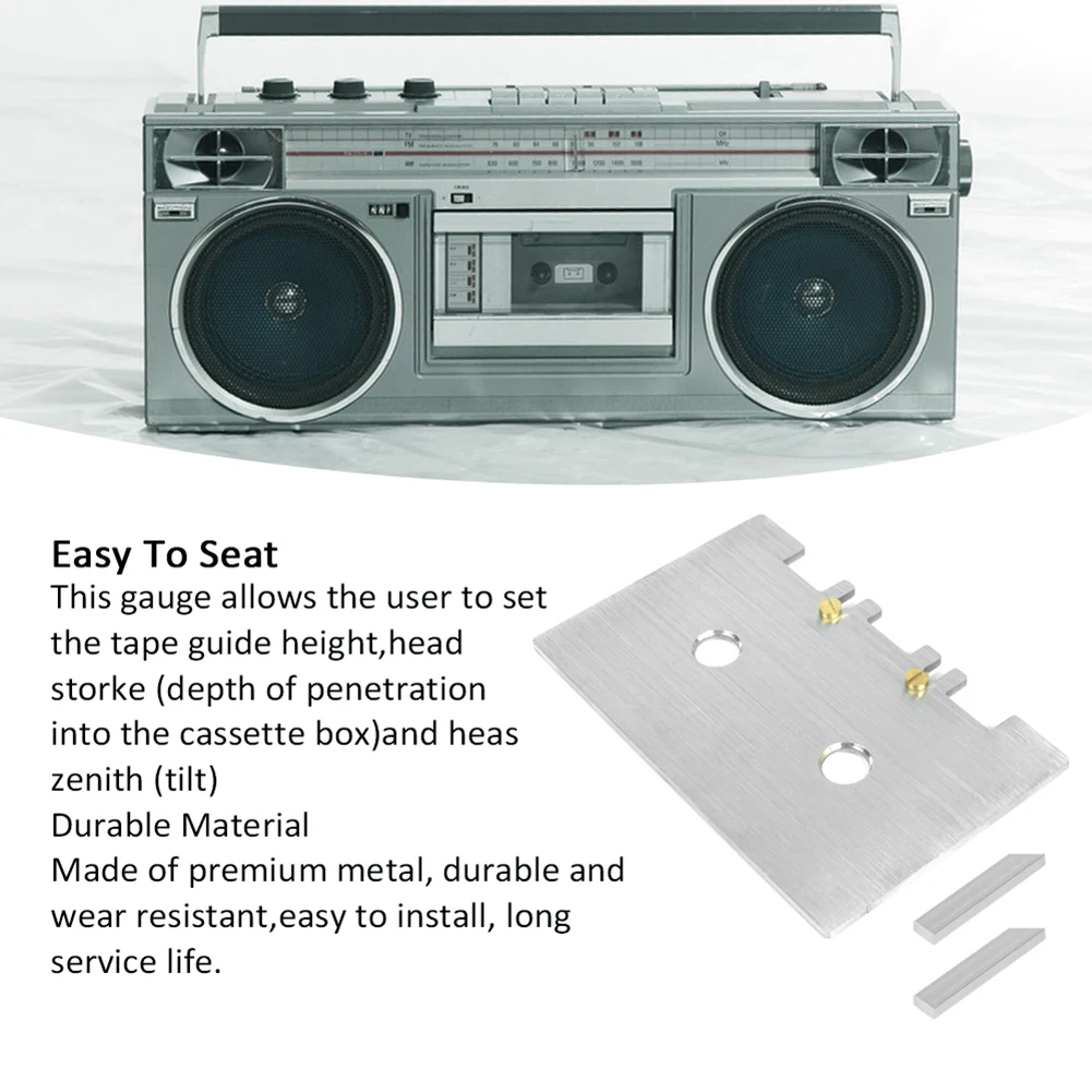 Cabezal de casete de alineación mecánica y juego de calibre guía resistente al desgaste fácil instalación con barra de alineación para DVR - imagen 3