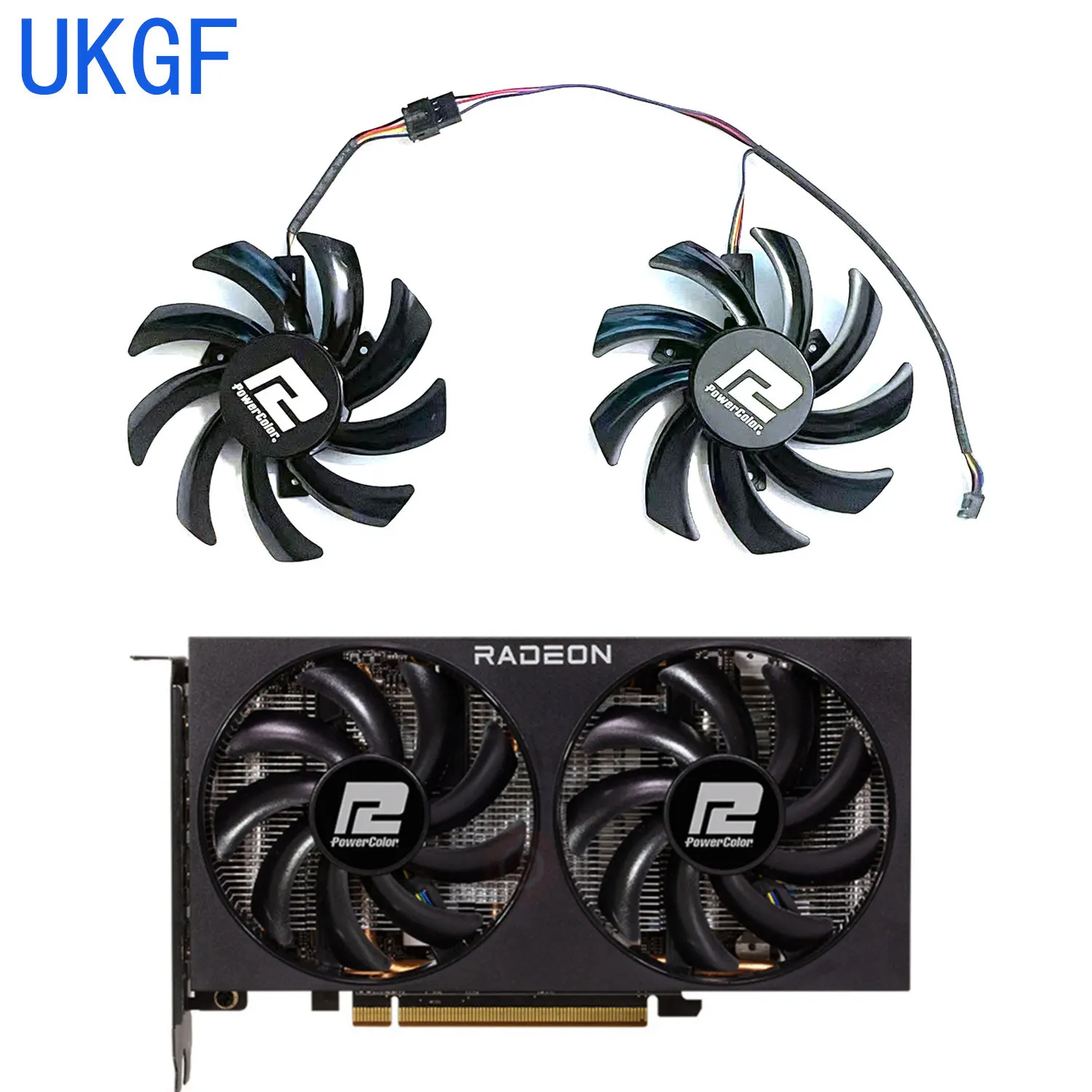 Ventilador de repuesto de tarjeta de versión competitiva POWERCOLOR RX 5700 XT 6500XT 6600 6600XT 5700XT 6700 6700XT Fighter, nuevo