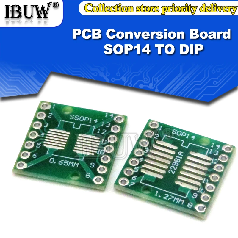 Placa PCB SMD, convertidor adaptador de giro a DIP, SOP 8/16/14/20/24/28P, SOT89, SOT23, SOT223 A DIP SOP/MSOP/TSSOP, 10 unids/lote por paquete - imagen 2