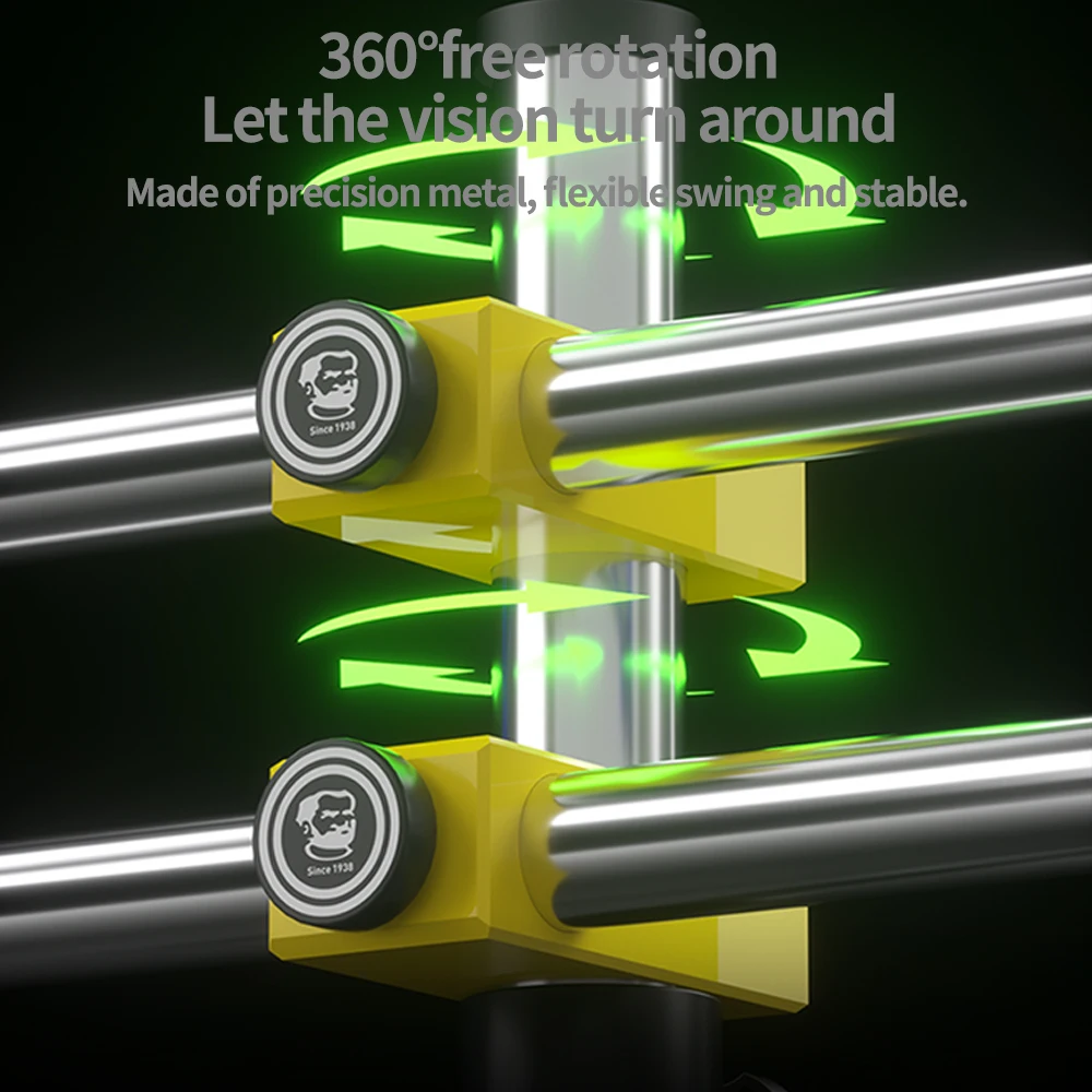 MECÁNICO LM3 360 °   Soporte Universal de doble brazo para placa base de teléfono móvil, reparación de PCB, soporte de microscopio, herramienta de soporte giratorio - imagen 3