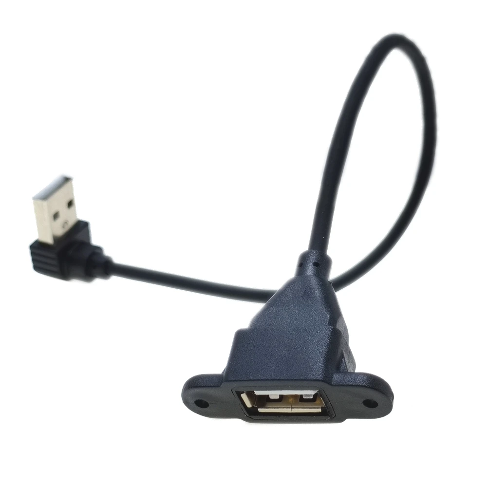 Cable de extensión USB Cable USB 2,0 de alta velocidad macho a hembra 0,1 m 0,25 m 0,5 m 1m sincronización de datos Cable extensor USB 2,0 Cable de extensión