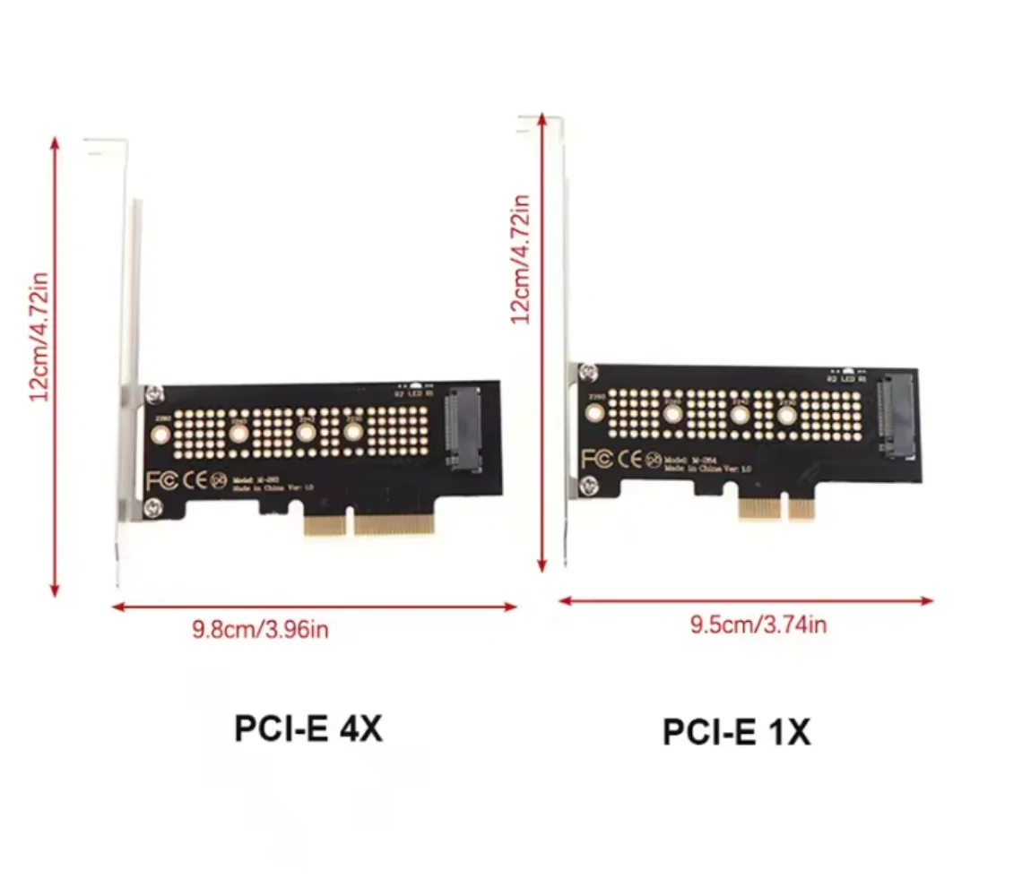 Tarjeta adaptadora M.2 NVME SSD a PCIe 4,0, 64Gbps, llave M PCIe4.0 X1 X4 para PC de escritorio PCI-E GEN4, velocidad completa
