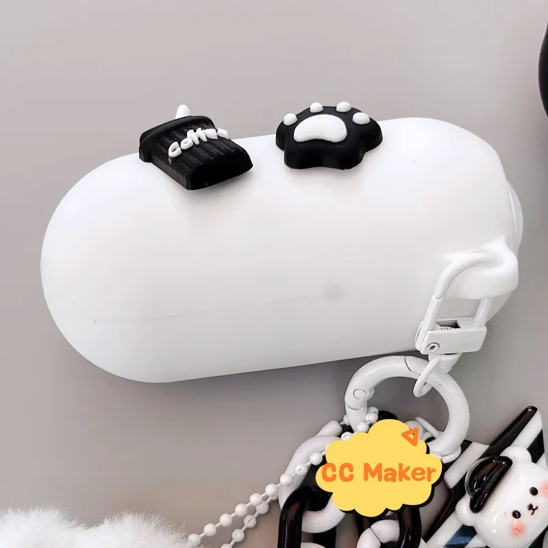 Funda para pastillas MoonDrop, bonito llavero con pulsera de oso, colgante con cordón de dibujos animados, funda protectora suave de silicona MoonDrop PILL - imagen 4