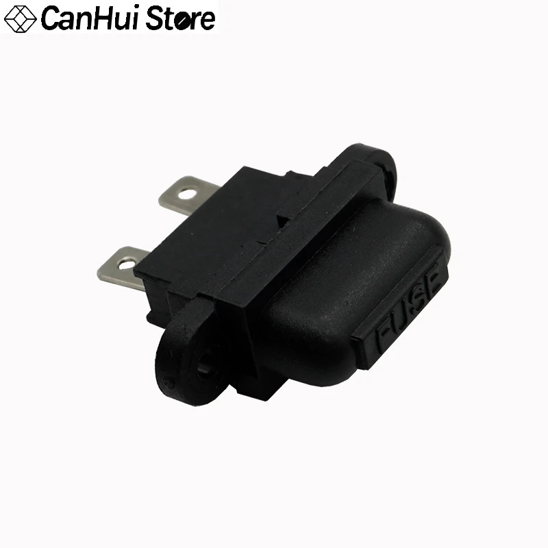 5 unids Portafusible Auto Estándar Mediano Impermeable & Tapa Negra Montaje en Panel con Fusible de Paleta ATC ATO para Coche Barco Camión SUV - imagen 2