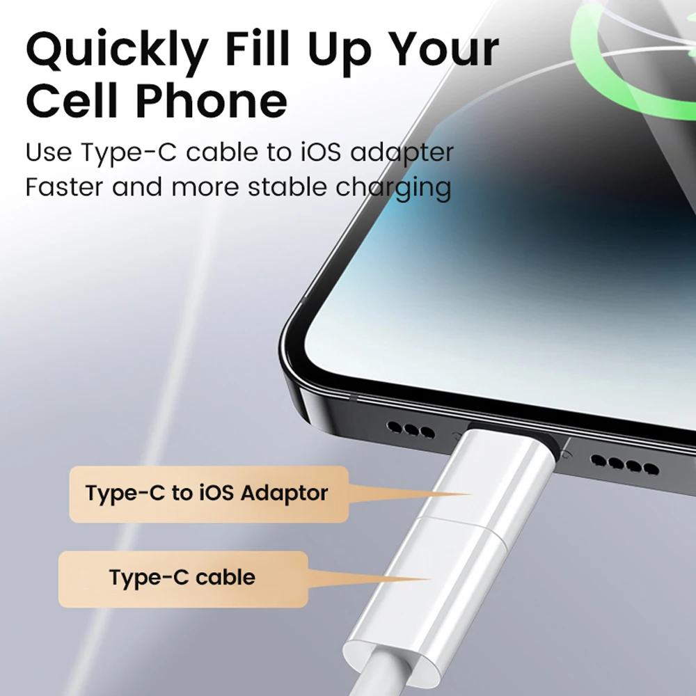 Adaptador USB-C a Lightning iPhone 15/16 – Carga Rápida - imagen 2