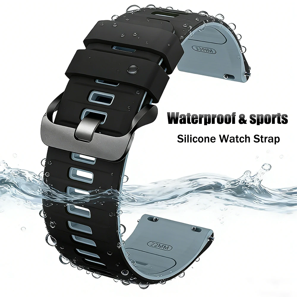 Para Samsung Galaxy Watch 3 45mm Correa 22mm pulsera de silicona correas de reloj Galaxy Watch 46mm Gear S3 Frontier Huawei Gt6 6Pro Band - imagen 4