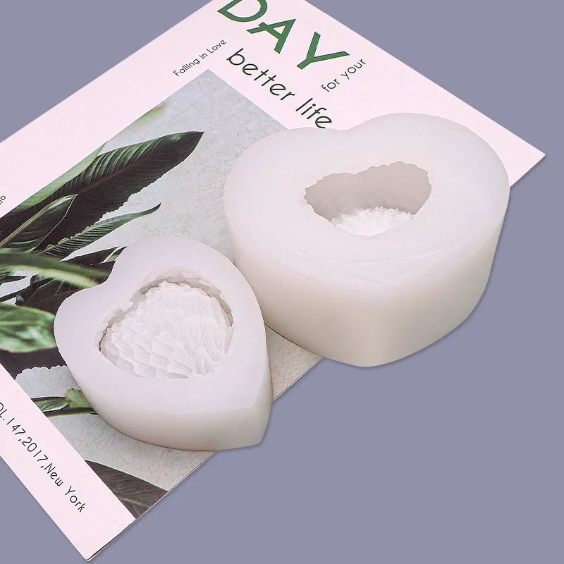 JCD-Molde de silicona con forma de ala de amor de Ángel, difusor de coche, piedra, adornos epoxi para oficina, portavelas, molde, suministros para fabricación de velas - imagen 5