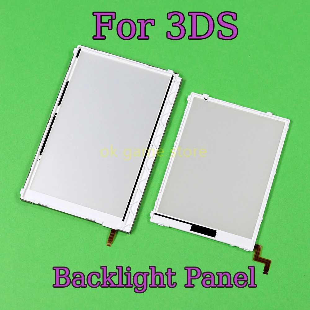 Panel de pantalla de retroiluminación para Nintendo 3DS, módulo de retroiluminación LCD superior e inferior, Panel de pantalla, placa guía de luz, accesorios para consola de juegos