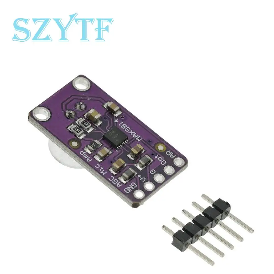 Módulo de placa amplificadora AGC de micrófono MAX9814, Control de ganancia automática, relación de ataque y liberación programable, bajo THD - imagen 2