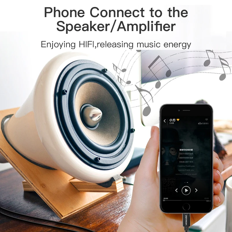 Cable de Audio USB C RCA tipo C a 2 cables RCA 2rca Jack tipo C Cable RCA para iPhone Samsung Xiaomi altavoz cine en casa TV 0,5 m 1m - imagen 4