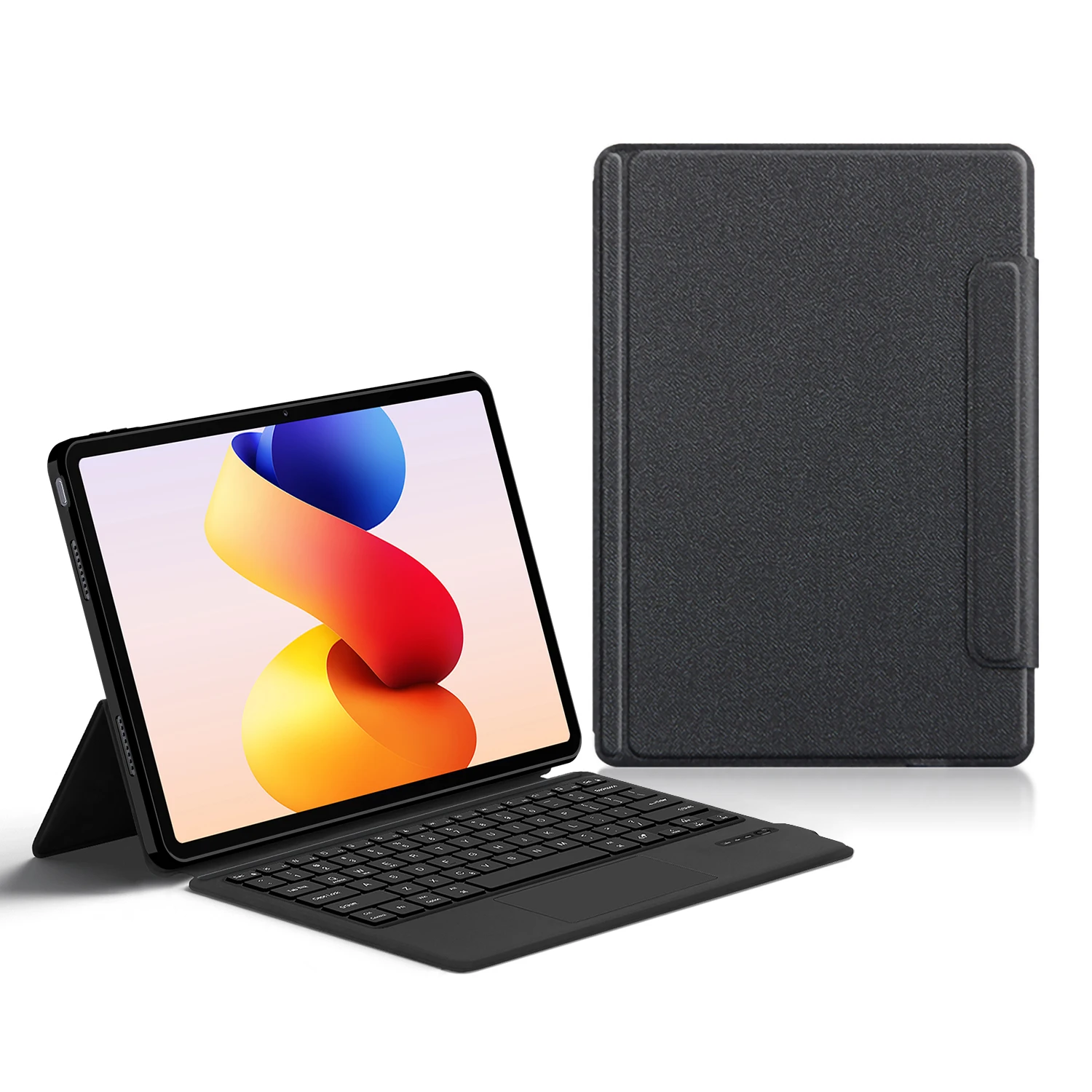 AJIUYU teclado táctil inteligente para Xiaomi Redmi Pad 2 Pro 12,1 pulgadas 2025 funda inalámbrica BT Tablet teclado soporte Folio cubierta - imagen 2