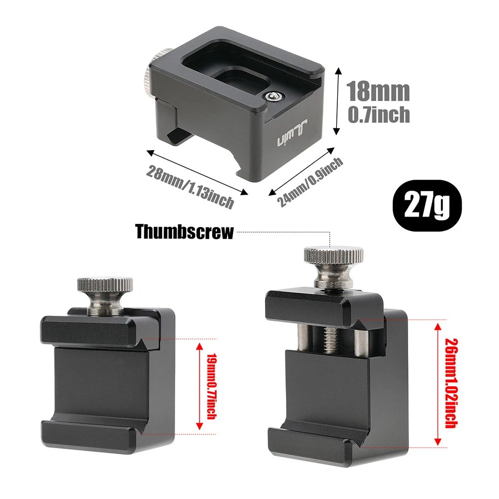 FOTGA-Pinza de expansión para placa de queso, Clip de garra con rosca 1/4 3/8, agujero de loacción ARRI para jaula, cámara, accesorios de brazo mágico - imagen 4