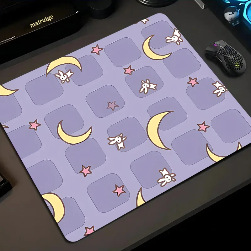 Alfombrilla de ratón cuadrada de encaje a cuadros de goma natural grande, alfombrilla de ratón creativa impermeable, alfombrilla de escritorio para juegos, teclado, 400x900x4mm - imagen 2