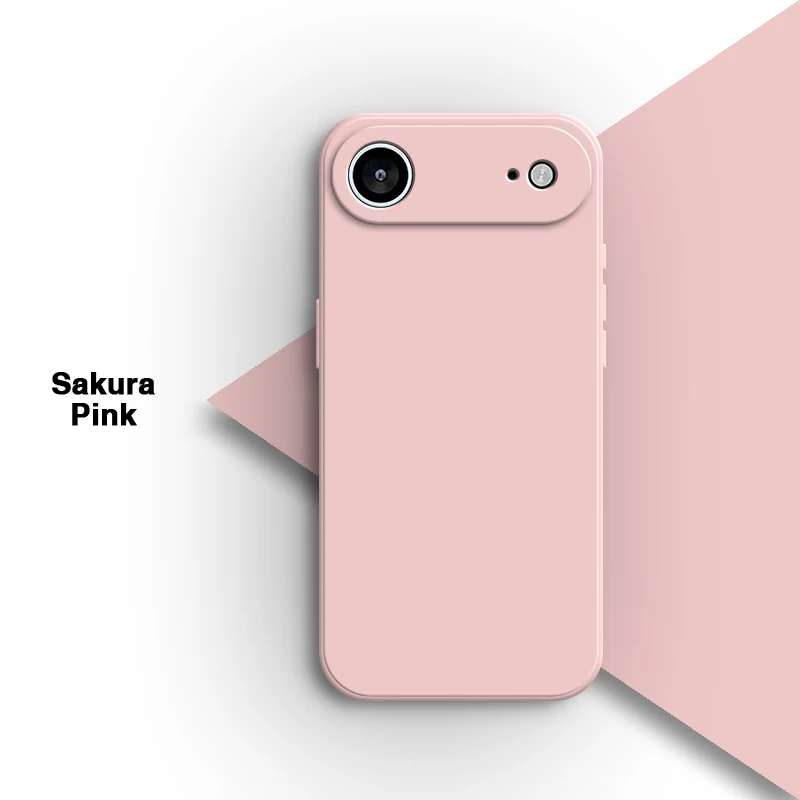 Funda de silicona líquida de lujo para iPhone 17 Air Pro Max 5G protección de cámara a prueba de golpes carcasa Simple delgada - imagen 3