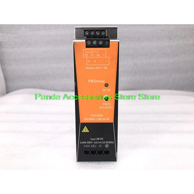 Para Weidmüller fuente de alimentación conmutada de carril trifásico alta calidad totalmente probado envío rápido 1478170000 PRO MAX3 120W 24V 5A - imagen 2