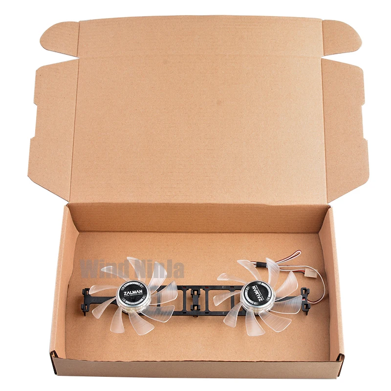 ZE9215BSH VF30GL-D VF3000 85mm ventilador de refrigeración LED verde 0.30A DC12V 3 pines para tarjetas gráficas HD Radeon 5800 Series - imagen 3