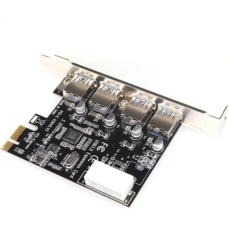 Tarjeta de expansión PCI-e USB 3.0 de 4 puertos, PCI express, adaptador de concentrador USB 3.0, controlador USB 3.0, PCIe express 1x - imagen 4